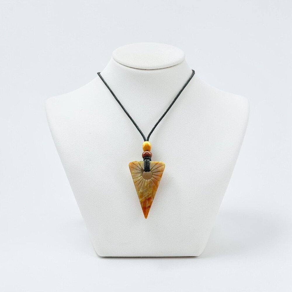 Serpentine Arrow Gemstone Necklace | Handmade